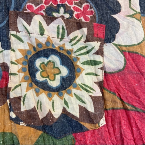 Floral Button-Up Dress with Belt - Picture 7 of 10